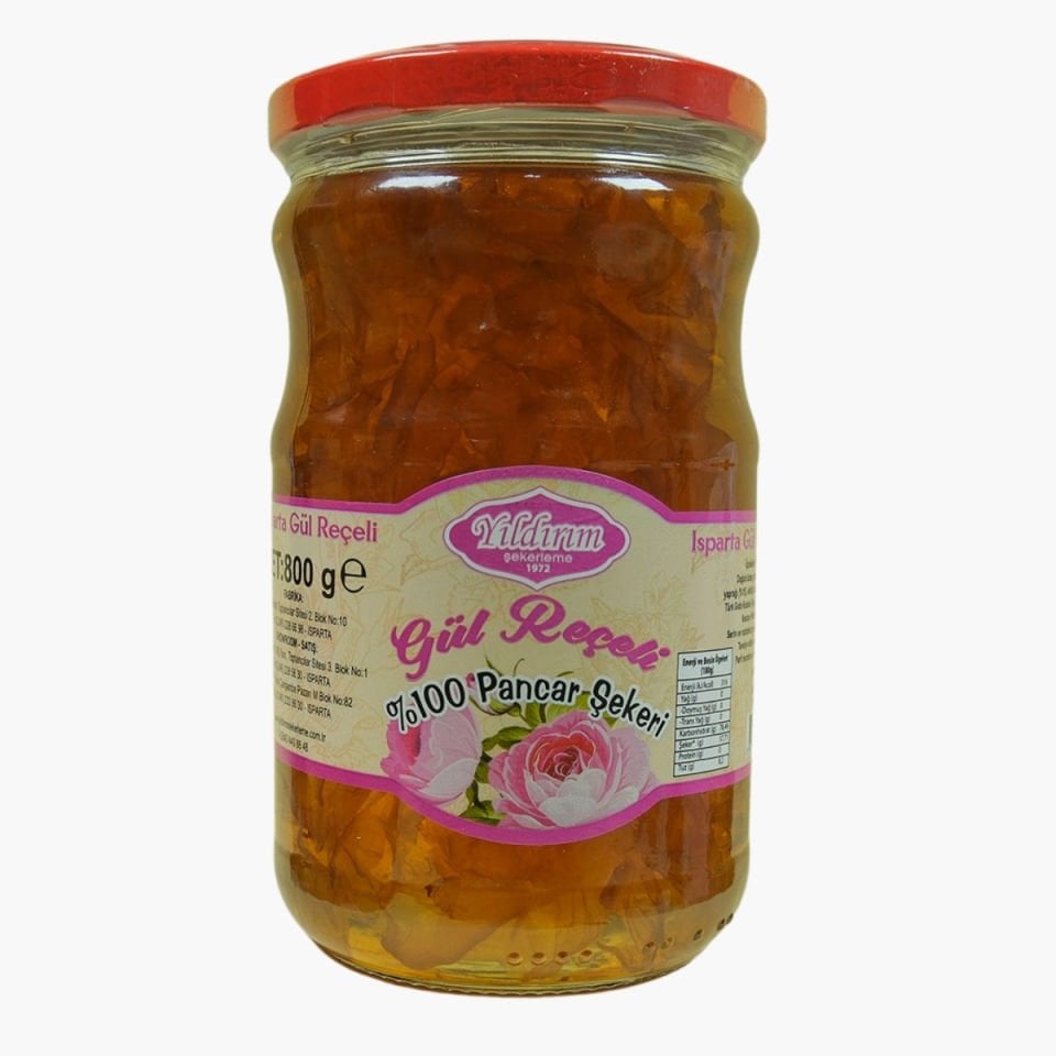 Gül Reçeli %100 Pancar Şekerli 800gr