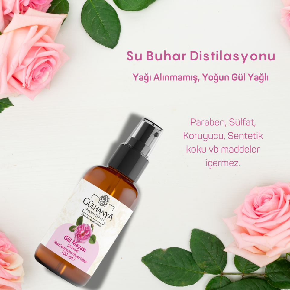Gül Mayası 100ml (Gül Yağı İçeren Gül Suyu Sıkılaştırıcı, Aydınlatıcı ve Arındırıcı Tonik)