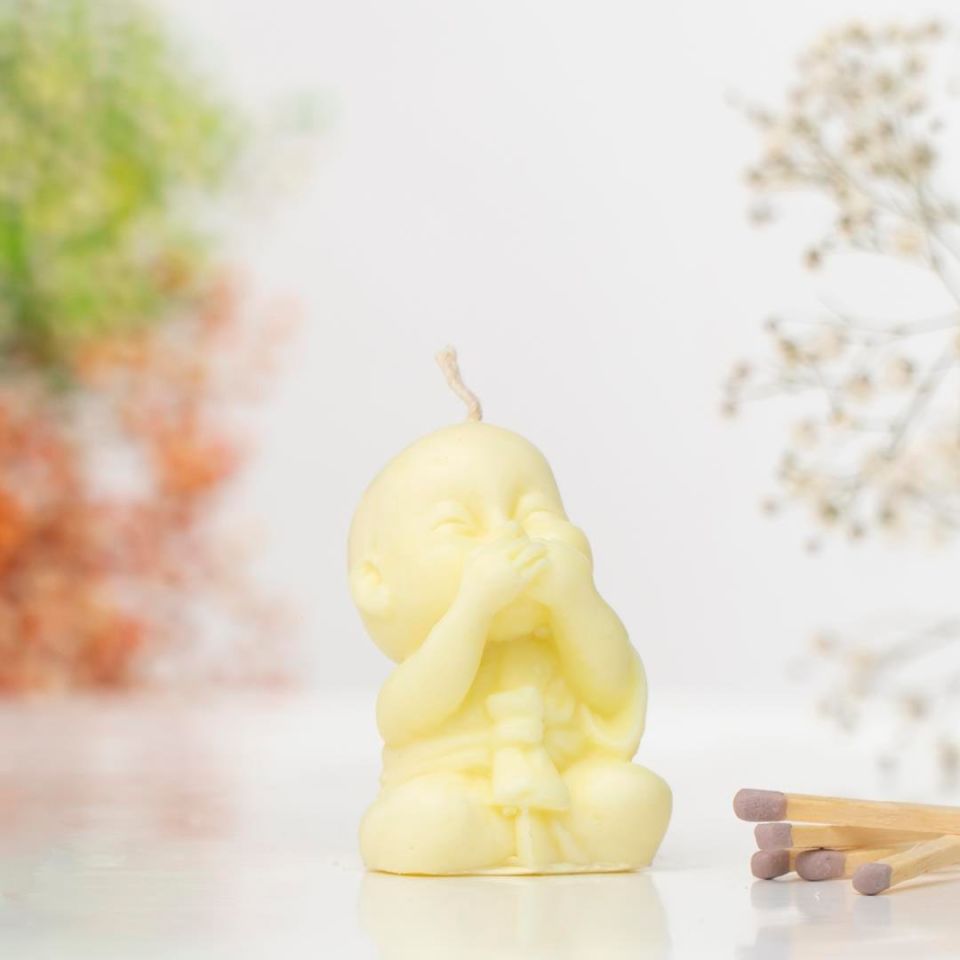 Bilmiyorum Buddha Temalı Soya Wax Mum