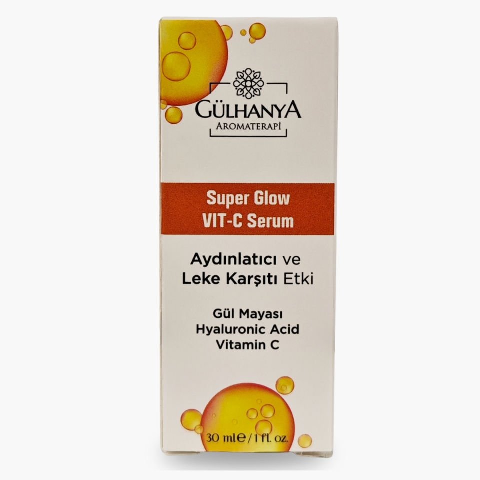Super Glow VIT-C Serum (Aydınlatıcı ve Leke Karşıtı) Gül Mayası + Vitamin C
